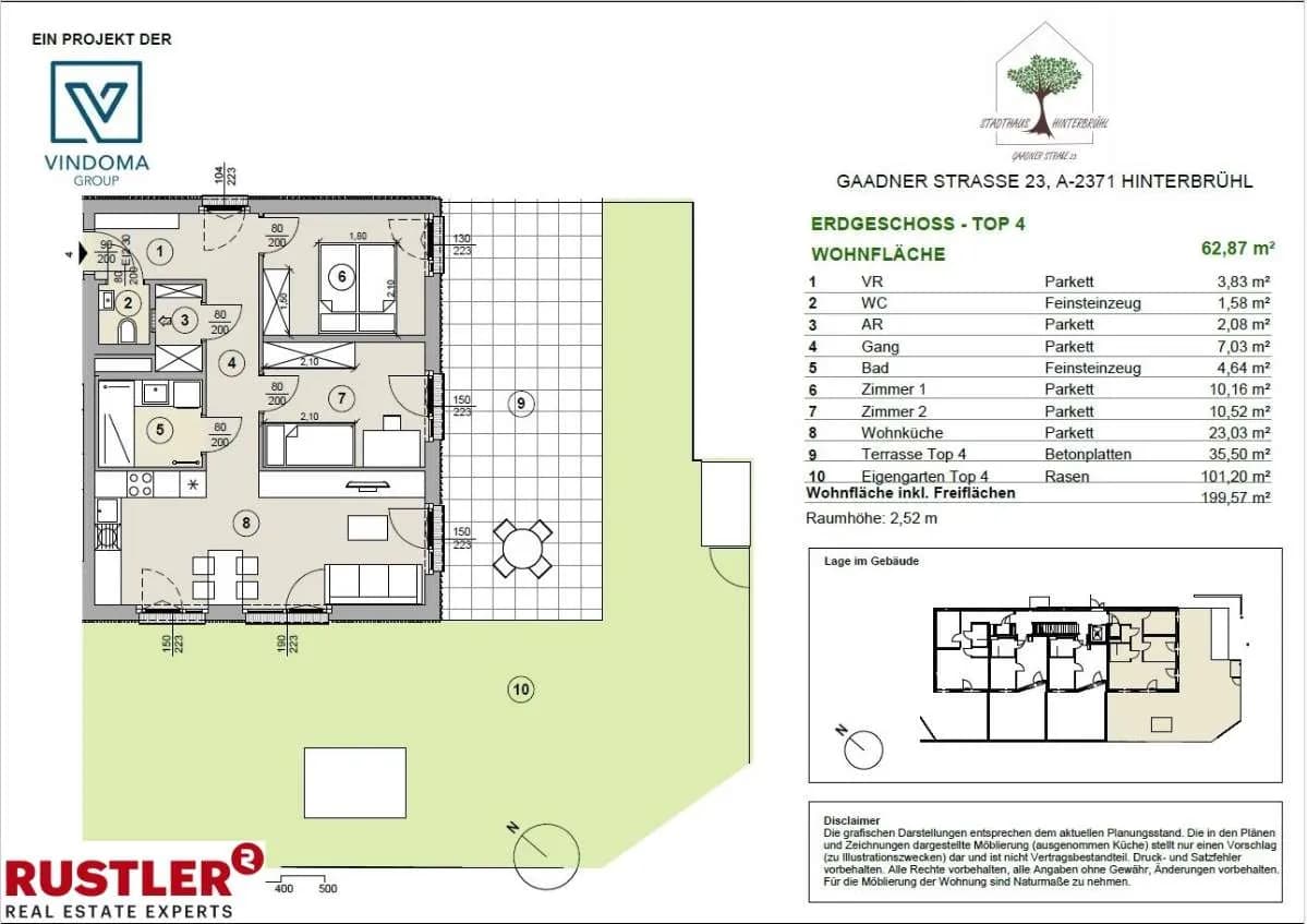 3-Zimmer-Wohnung kaufen in Mödling – 62,87 m², € 474.300 – Bild 6 von 15