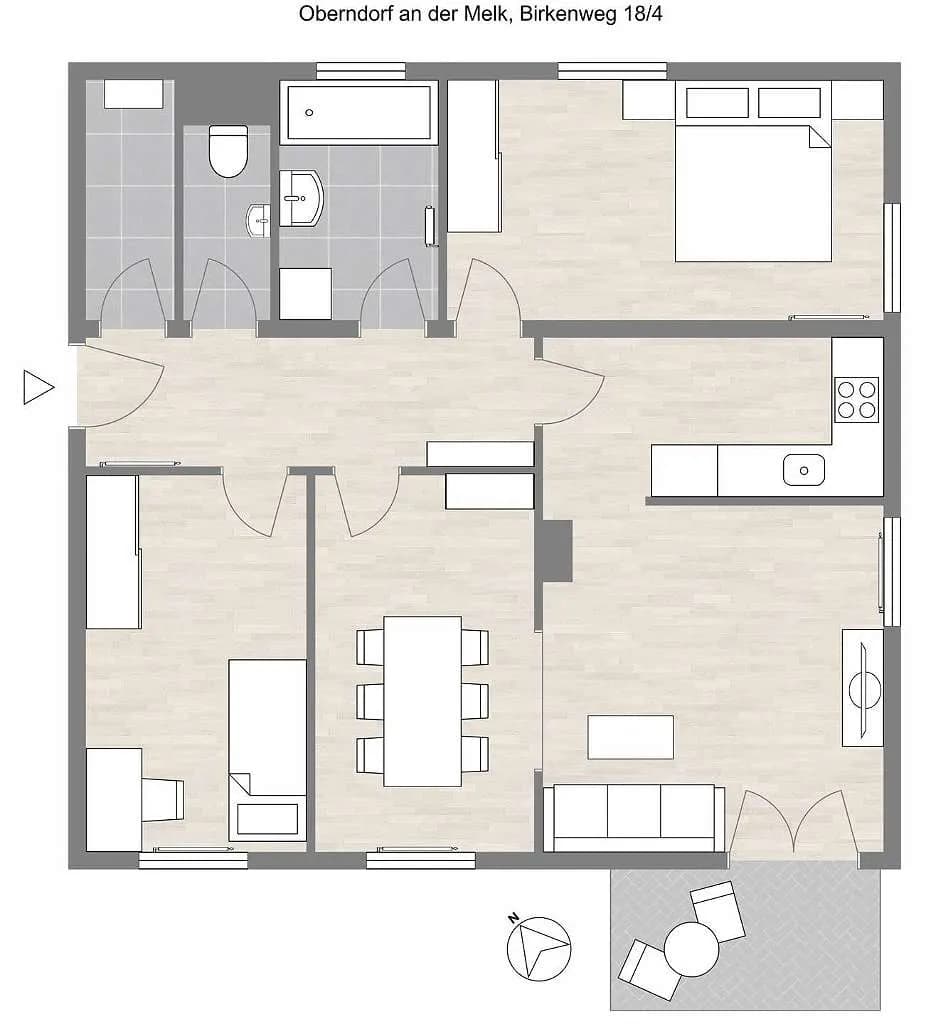 4-Zimmer-Wohnung mieten in Scheibbs – 77,28 m², € 710 – Bild 14 von 14