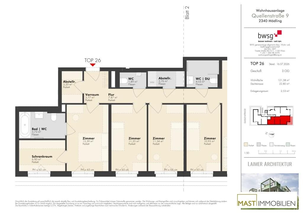 5-Zimmer-Wohnung kaufen in Mödling – 118,79 m², € 969.000 – Bild 12 von 13