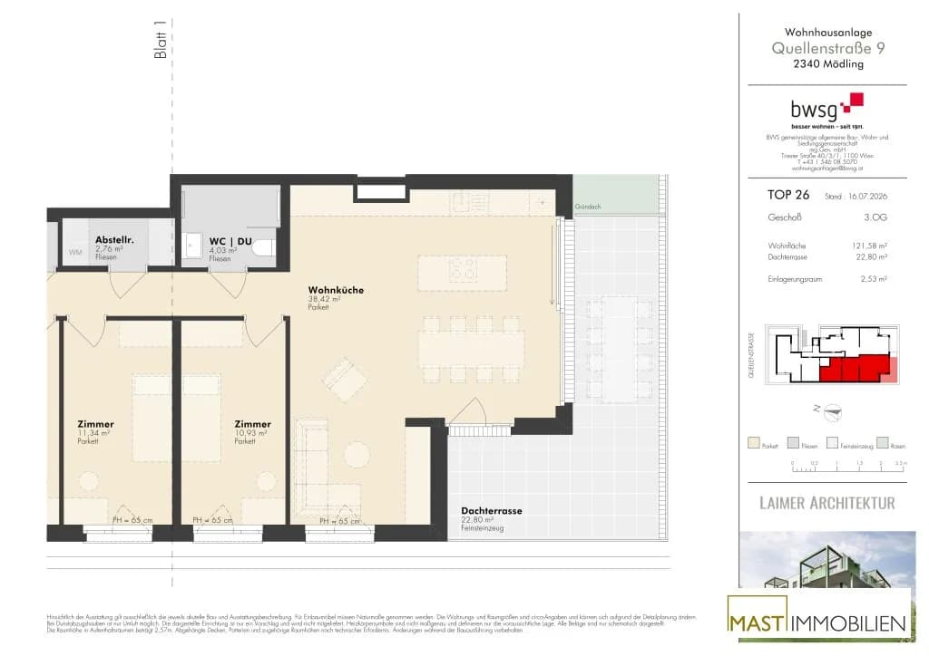 5-Zimmer-Wohnung kaufen in Mödling – 118,79 m², € 969.000 – Bild 13 von 13