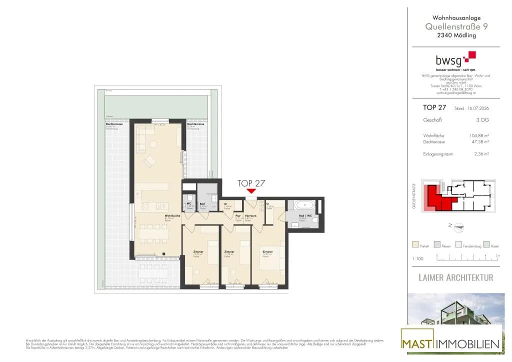 4-Zimmer-Wohnung kaufen in Mödling – 104,88 m², € 929.000 – Bild 11 von 13
