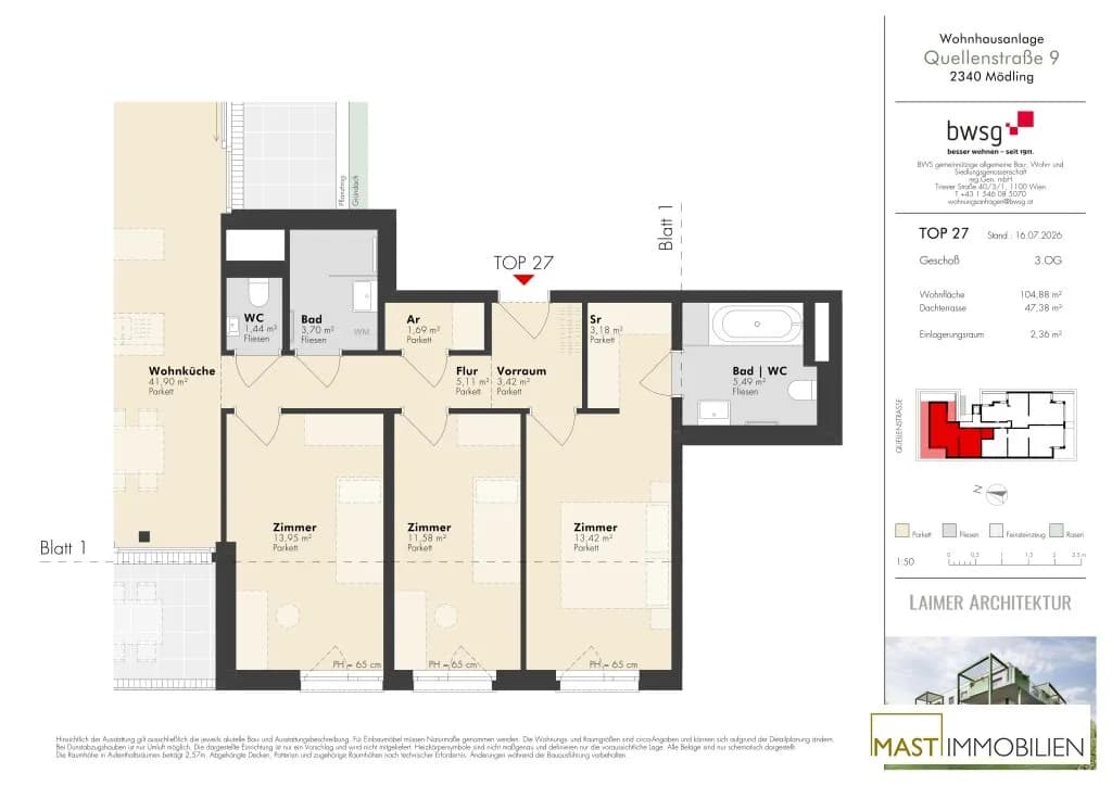 4-Zimmer-Wohnung kaufen in Mödling – 104,88 m², € 929.000 – Bild 13 von 13