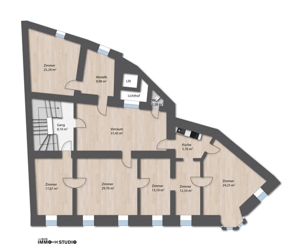 6-Zimmer-Wohnung mieten in Graz – 175 m², € 2.244 – Bild 44 von 44