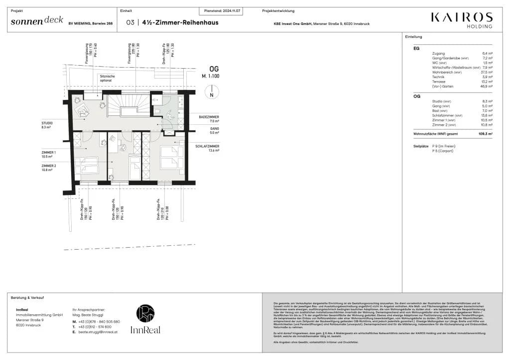 5-Zimmer-Haus kaufen in Imst – 110 m², € 679.000 – Bild 12 von 12