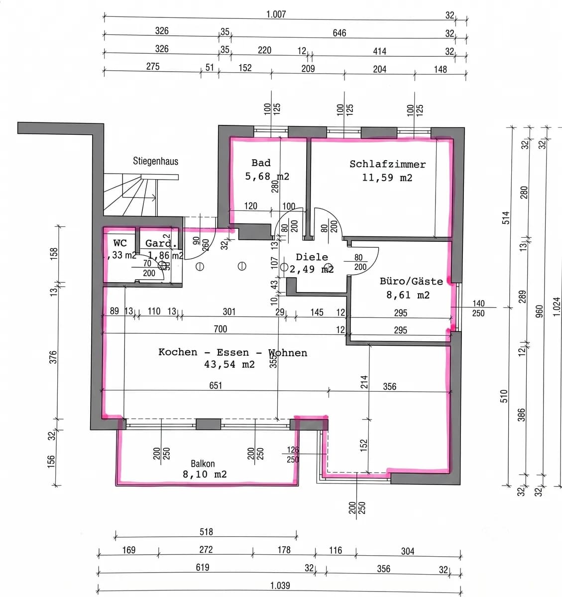 3-Zimmer-Wohnung mieten in Salzburg Stadt – 75 m², € 1.895 – Bild 8 von 8