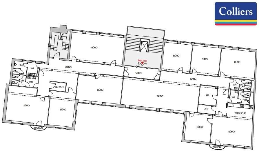 10-Zimmer-Gewerbeimmobilie mieten in Wien – 561 m², € 9.723 – Bild 3 von 4