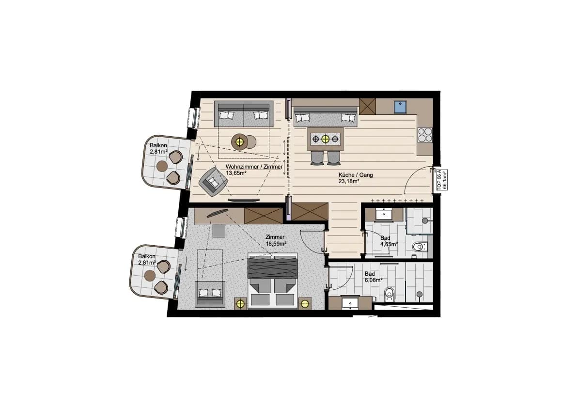 3-Zimmer-Wohnung kaufen in Schwaz – 66,15 m², € 454.000 – Bild 14 von 16