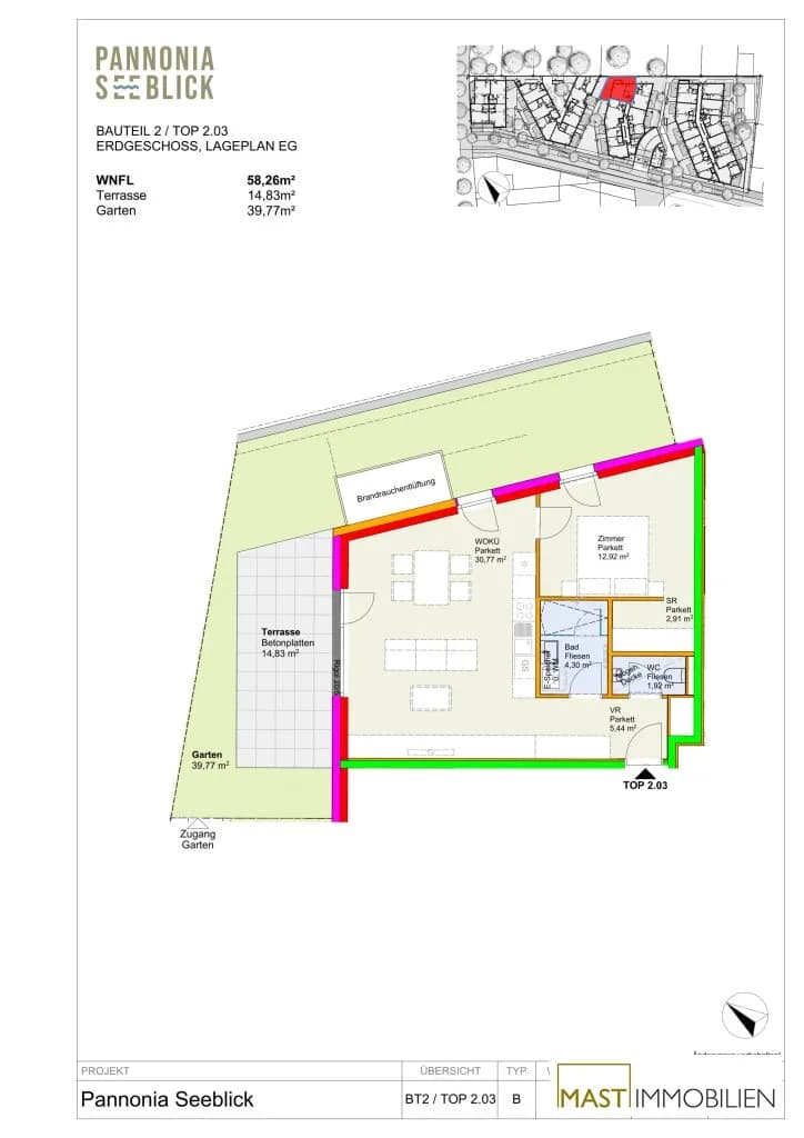 2-Zimmer-Wohnung kaufen in Neusiedl am See – 59,9 m², € 345.000 – Bild 12 von 12