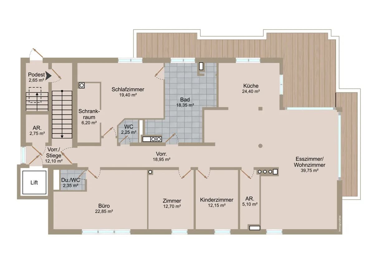 5-Zimmer-Wohnung kaufen in Gmunden – 195 m², € 1.650.000 – Bild 9 von 9