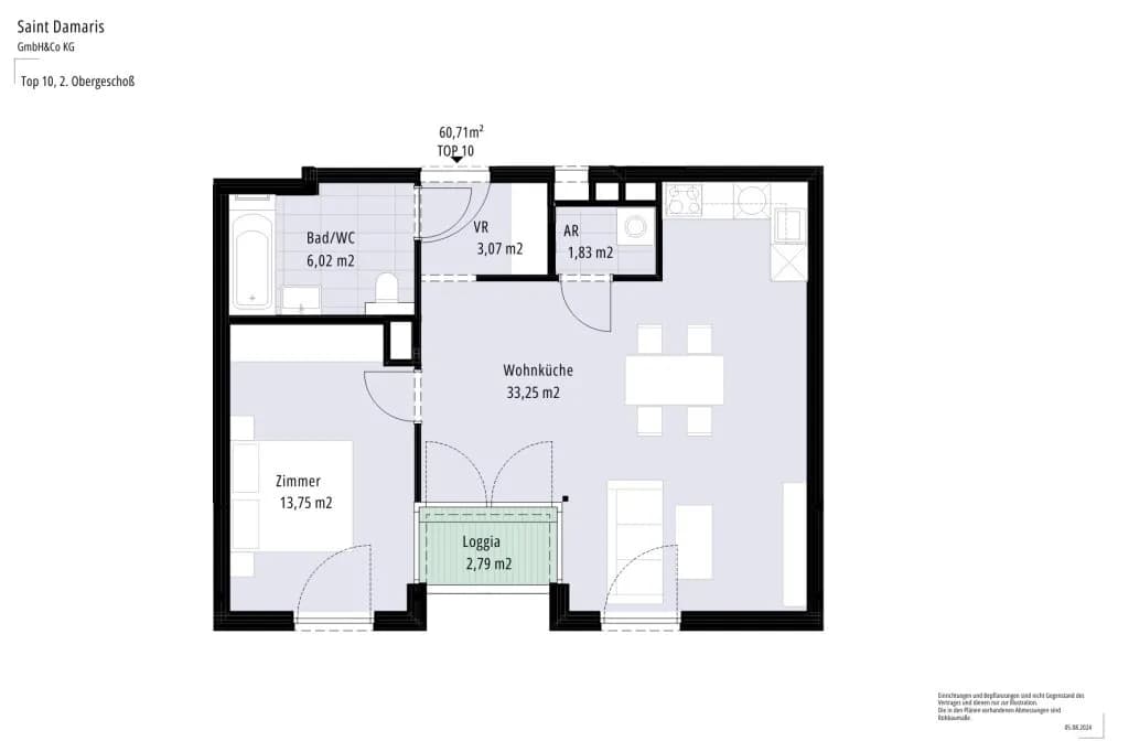 2-Zimmer-Wohnung kaufen in Wien – 57,92 m², € 485.700 – Bild 9 von 9