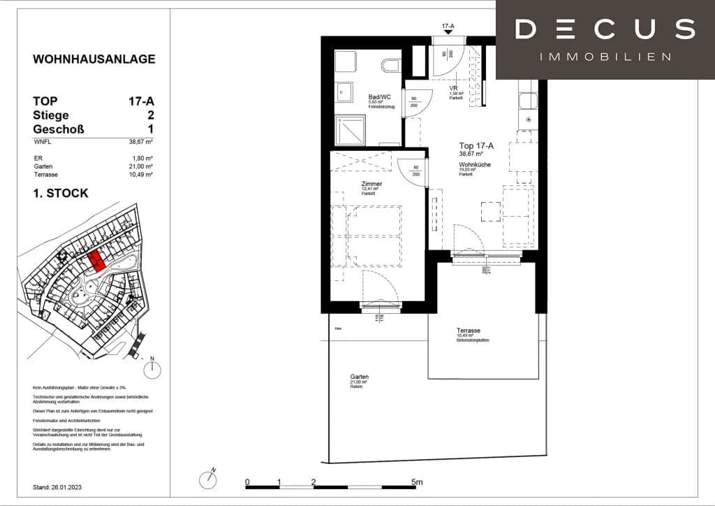 2-Zimmer-Wohnung mieten in Wien – 38,67 m², € 999 – Bild 22 von 22