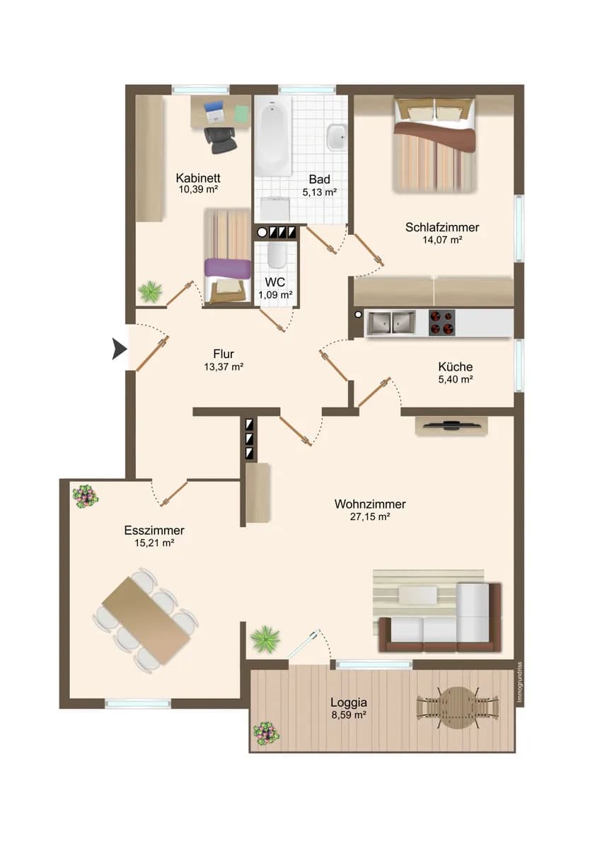 3-Zimmer-Wohnung kaufen in Grieskirchen – 94,61 m², € 270.000 – Bild 13 von 13