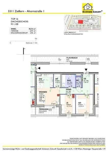 3-Zimmer-Wohnung mieten in Amstetten – 70,7 m², € 850 – Bild 7 von 7
