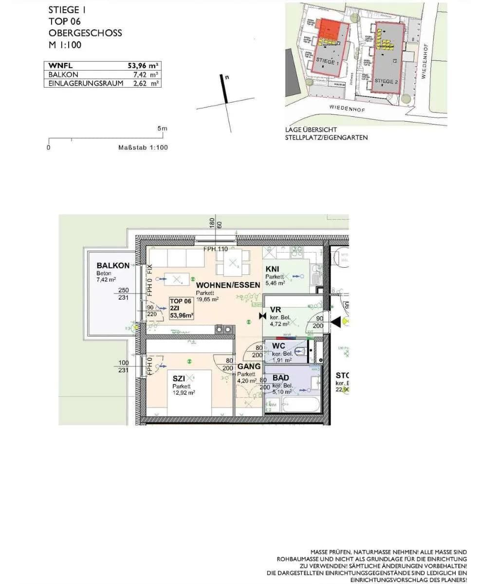 2-Zimmer-Wohnung mieten in Scheibbs – 54 m², € 655 – Bild 4 von 4