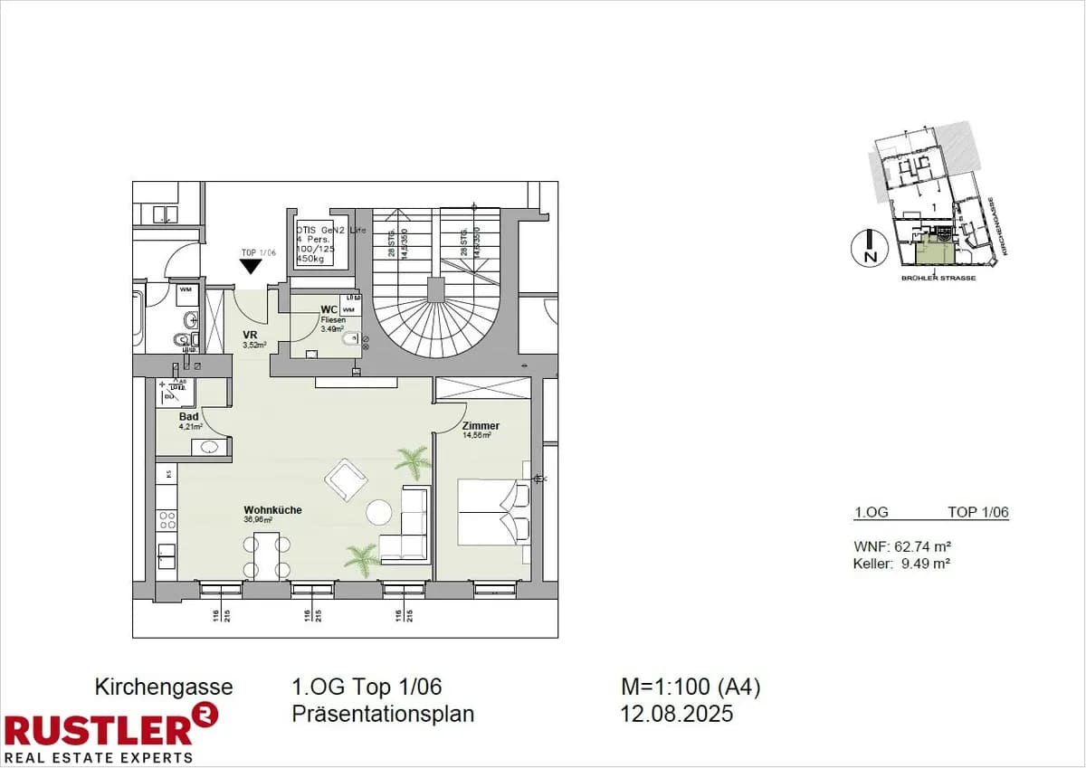 2-Zimmer-Wohnung kaufen in Mödling – 62,74 m², € 455.000 – Bild 5 von 10