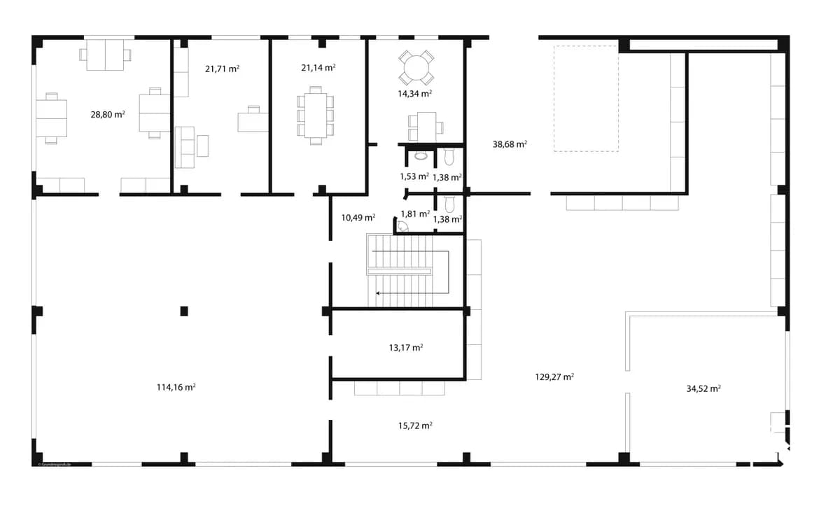 19-Zimmer-Immobilie mieten in Salzburg-Umgebung – 1 120 m², € 14.560 – Bild 12 von 13
