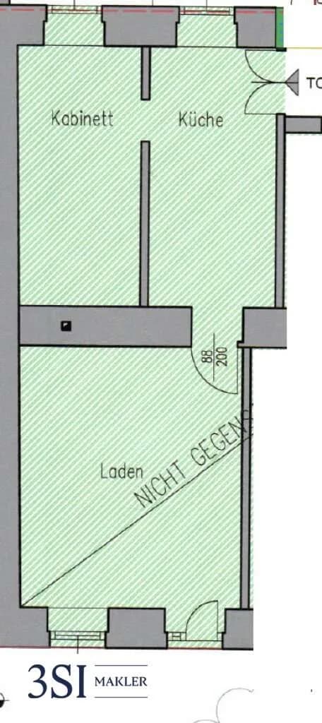 2-Zimmer-Gewerbeimmobilie kaufen in Wien – 44,85 m², € 157.000 – Bild 5 von 5