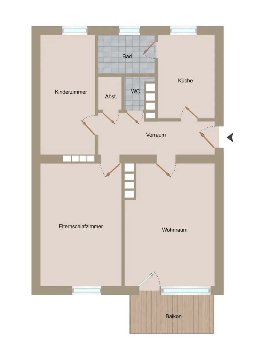 3-Zimmer-Wohnung kaufen in Salzburg-Umgebung – 66,96 m², € 300.000 – Bild 7 von 7