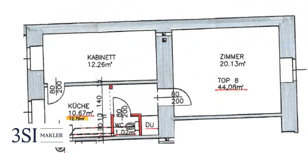 2-Zimmer-Wohnung kaufen in Wien – 46,49 m², € 102.500 – Bild 4 von 4