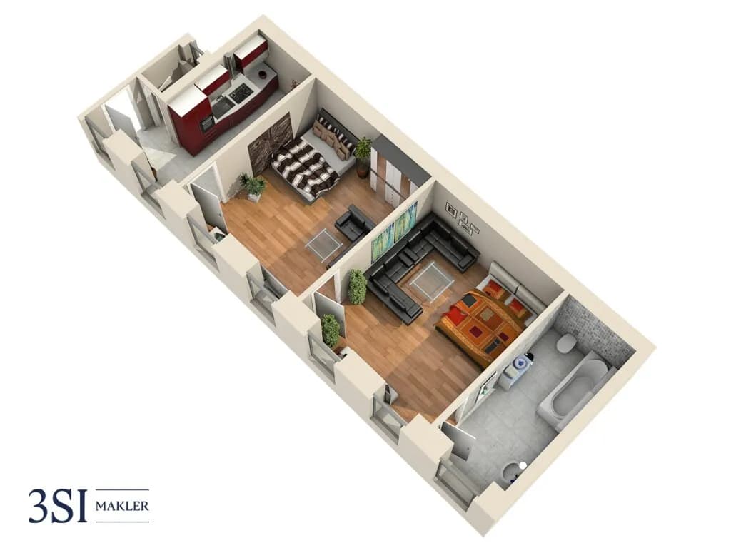 2-Zimmer-Wohnung kaufen in Wien – 68 m², € 250.000 – Bild 11 von 12
