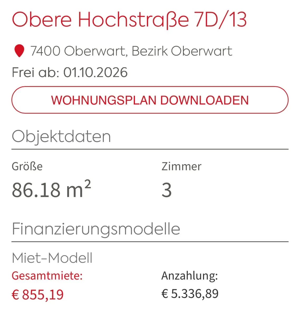 3-Zimmer-Wohnung mieten in Oberwart – 86 m², € 855 – Bild 11 von 11