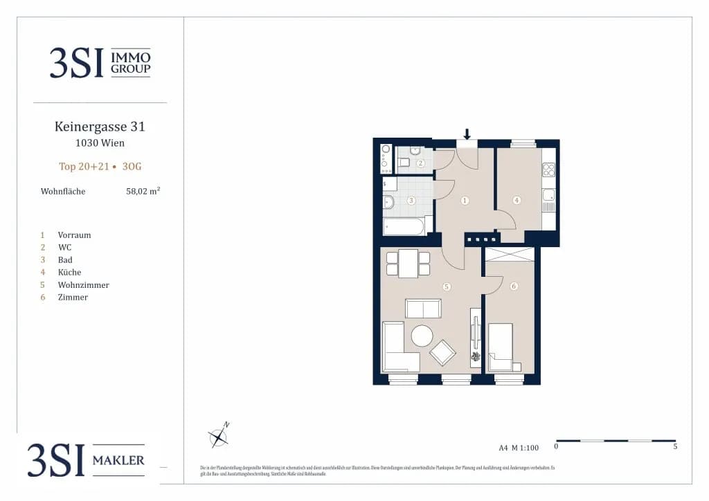 2-Zimmer-Wohnung kaufen in Wien – 58 m², € 379.000 – Bild 20 von 20