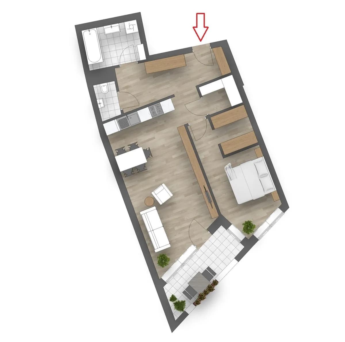 2-Zimmer-Wohnung mieten in Korneuburg – 66,68 m², € 1.199 – Bild 12 von 13