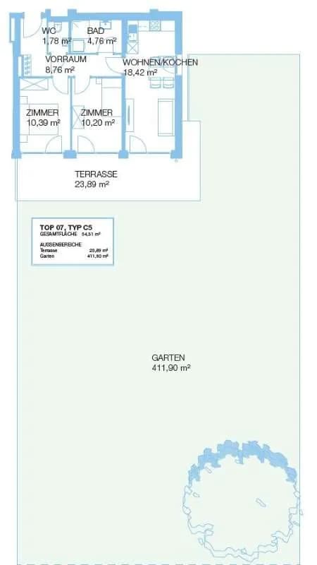 3-Zimmer-Wohnung mieten in Graz-Umgebung – 57 m², € 1.148 – Bild 4 von 10