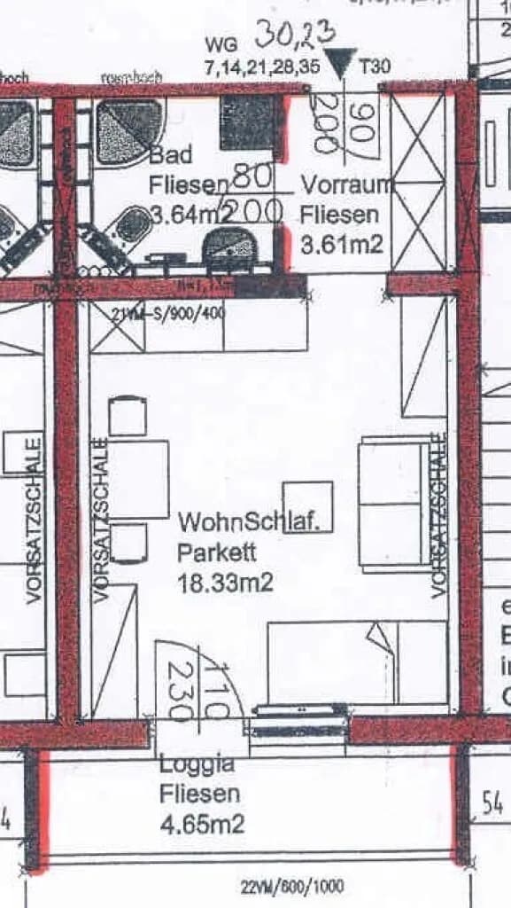 1-Zimmer-Wohnung mieten in Linz – 25,58 m², € 436 – Bild 5 von 5