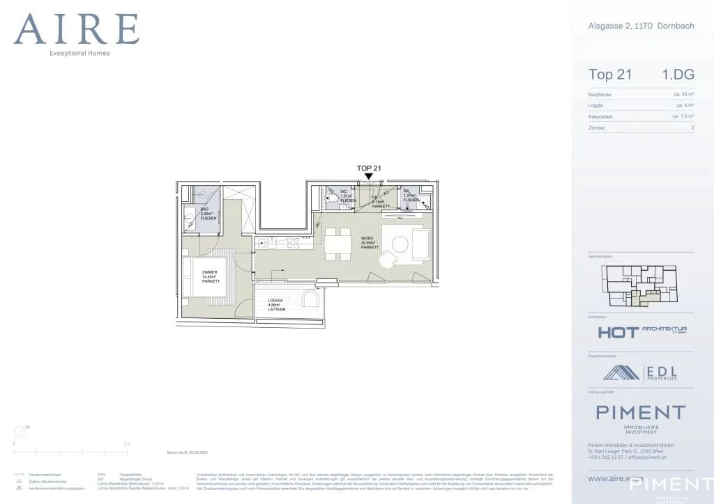 2-Zimmer-Wohnung kaufen in Wien – 43 m², € 430.000 – Bild 15 von 15