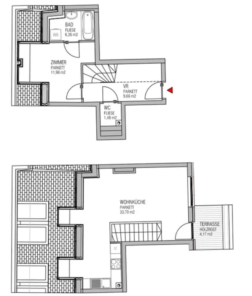 2-Zimmer-Wohnung mieten in Wien – 63 m², € 994 – Bild 4 von 26