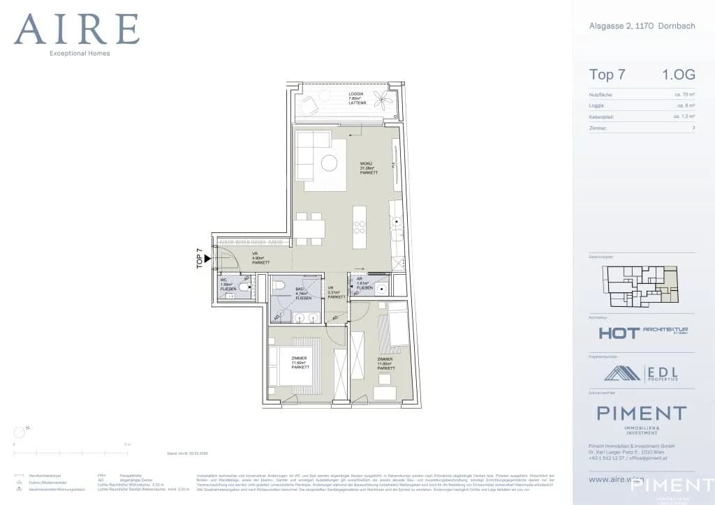 3-Zimmer-Wohnung kaufen in Wien – 70 m², € 520.000 – Bild 15 von 15