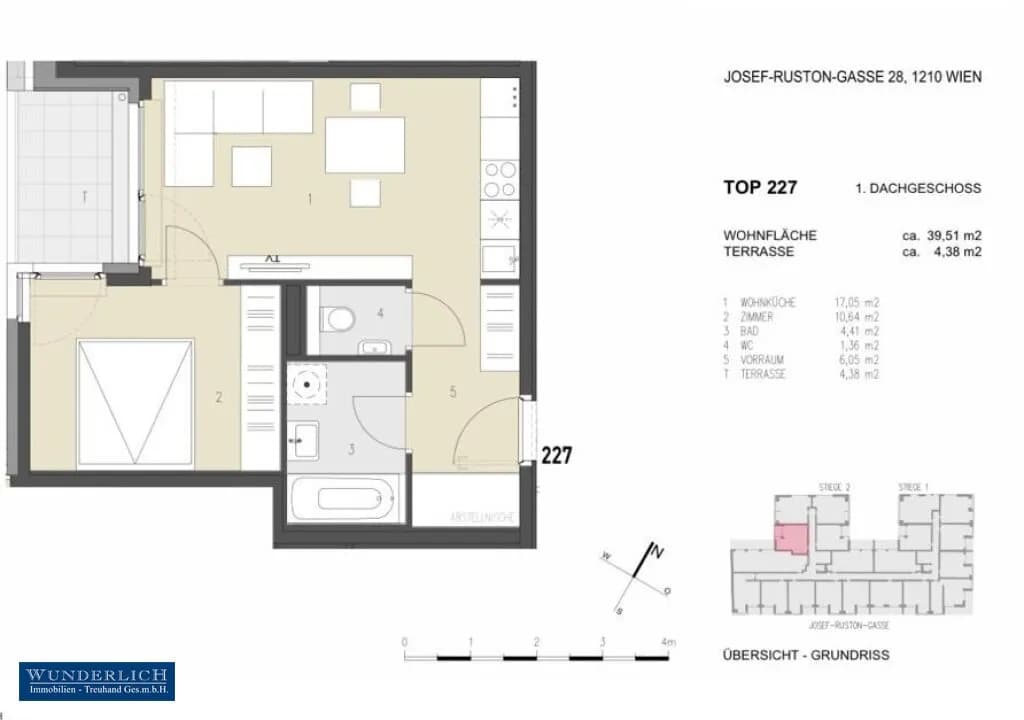 2-Zimmer-Wohnung mieten in Wien – 39,51 m², € 720 – Bild 15 von 15