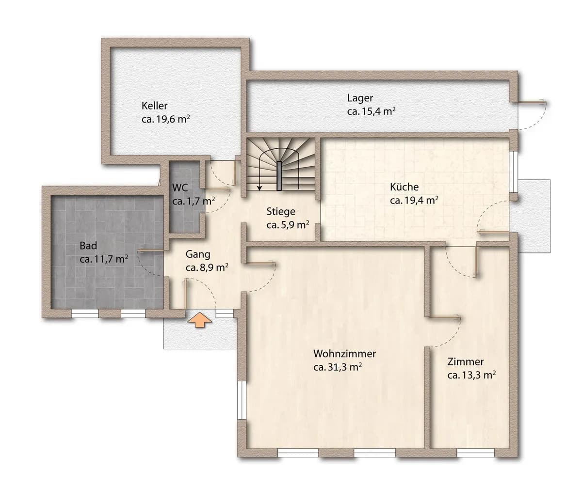 7-Zimmer-Immobilie kaufen in Wiener Neustadt Land – 238 m², € 445.000 – Bild 8 von 34