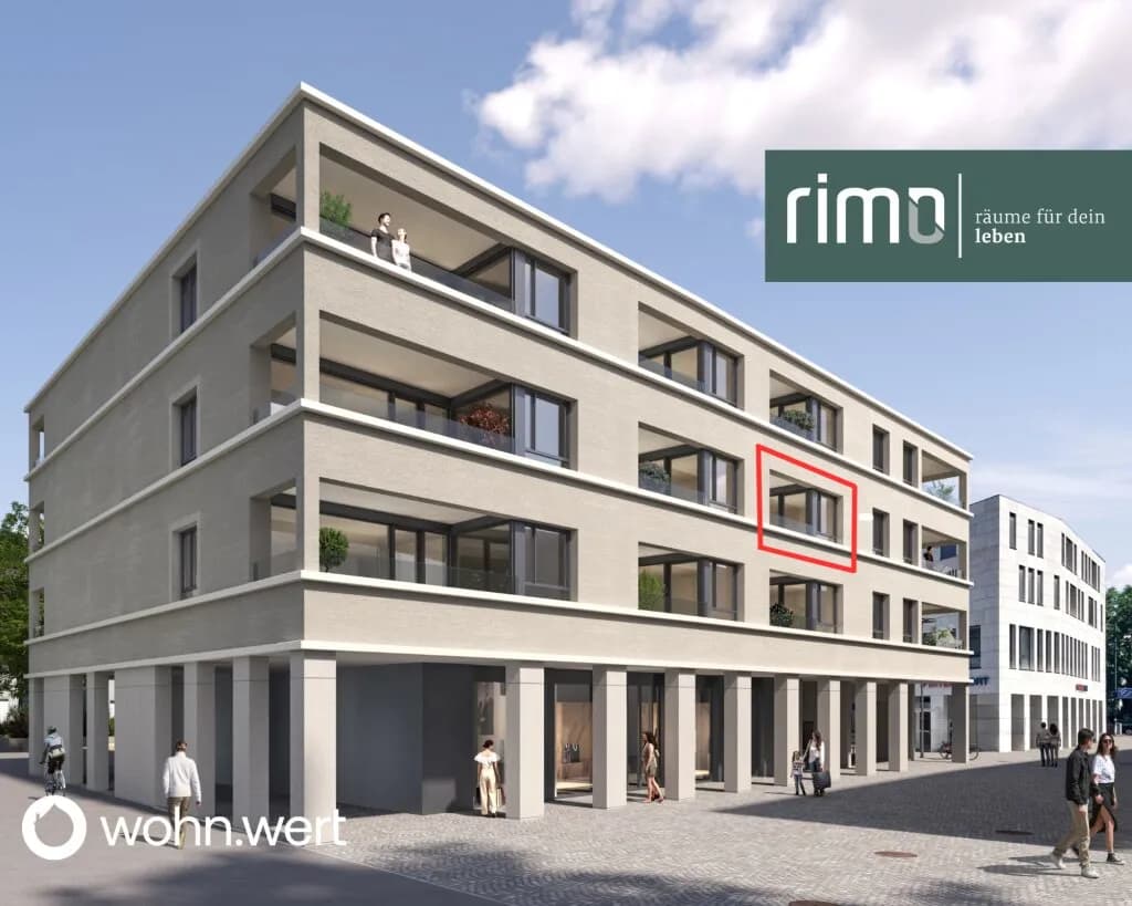 2-Zimmer-Wohnung mieten in Feldkirch – 49,4 m², € 1.124