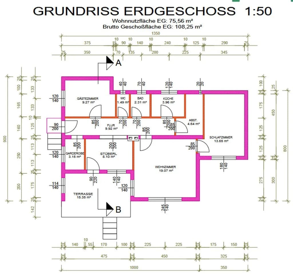 4-Zimmer-Haus kaufen in Tulln – 80,06 m², € 259.000 – Bild 28 von 30
