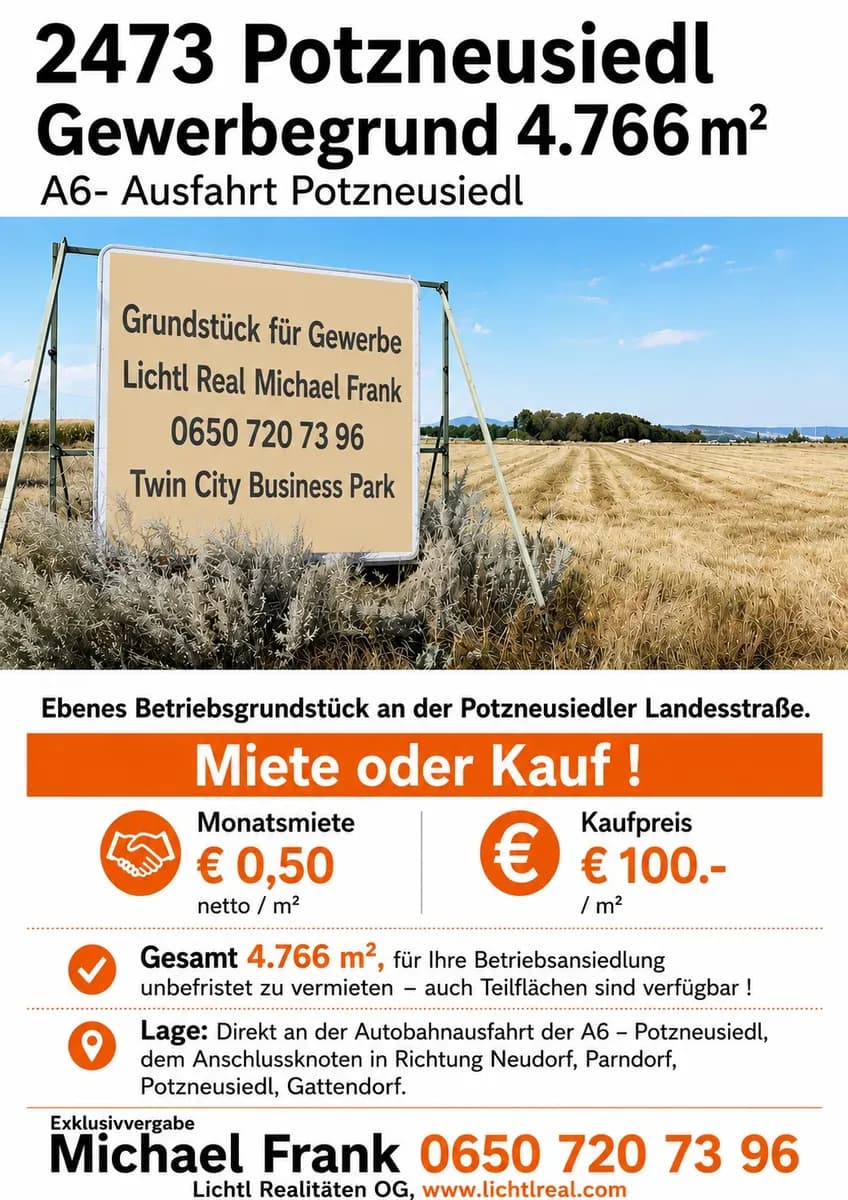 Immobilie mieten in Neusiedl am See – 4 766 m²
