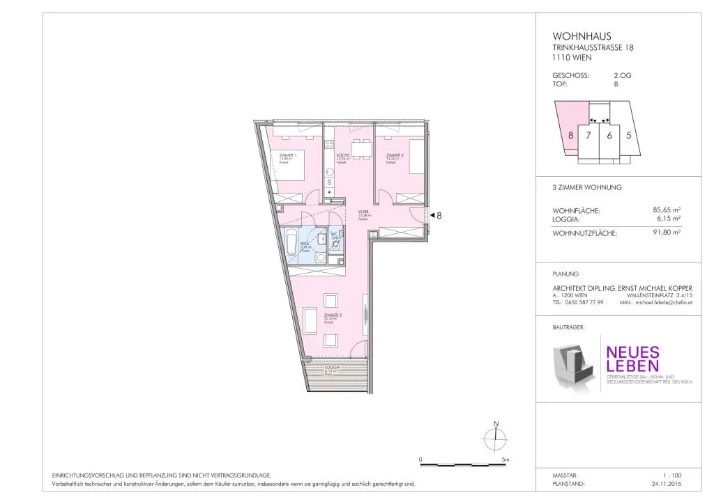 3-Zimmer-Wohnung kaufen in Wien – 92 m², € 450.000 – Bild 22 von 22