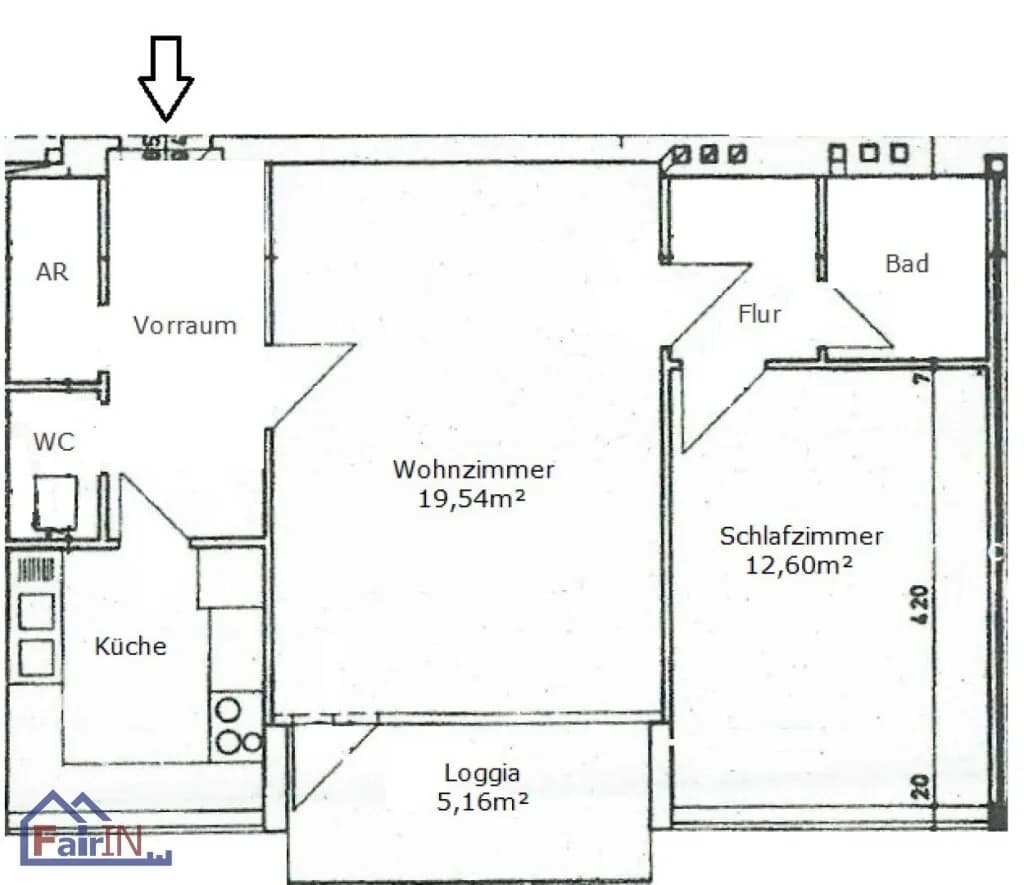 2-Zimmer-Wohnung kaufen in Wien – 57 m², € 165.000 – Bild 14 von 14