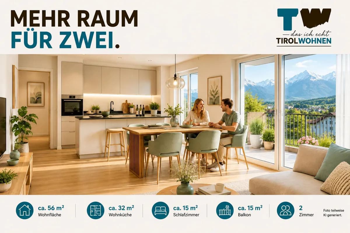 Wohnung kaufen in Innsbruck-Land – 57 m², € 368.000