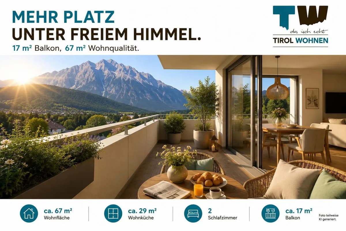 Wohnung kaufen in Innsbruck-Land – 67 m², € 433.500
