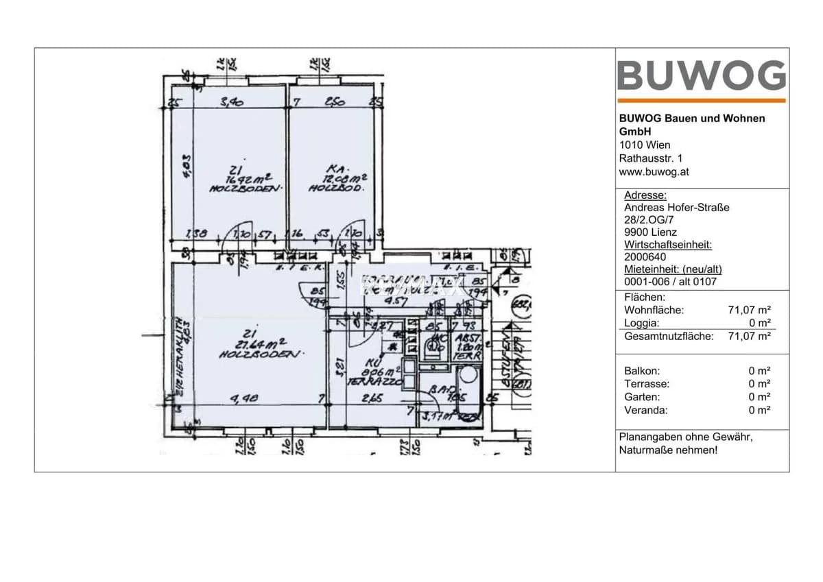3-Zimmer-Wohnung kaufen in Lienz – 71,07 m², € 119.900 – Bild 7 von 8