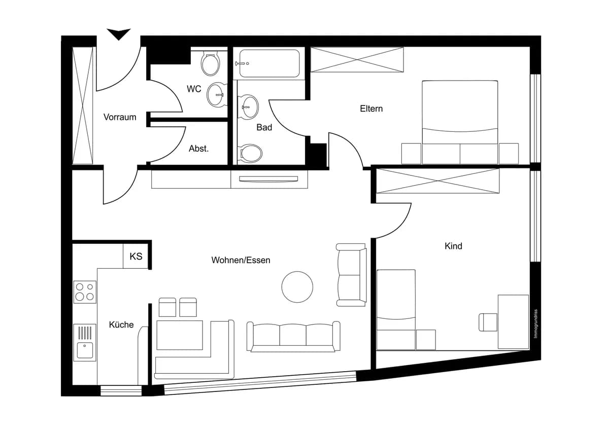 3-Zimmer-Wohnung kaufen in Bludenz – 81,37 m², € 395.000 – Bild 2 von 30