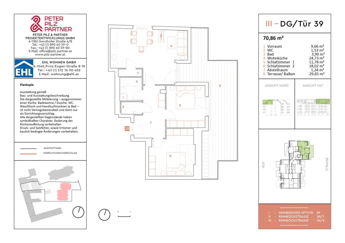 3-Zimmer-Wohnung mieten in Wien – 71 m², € 1.605 – Bild 8 von 14