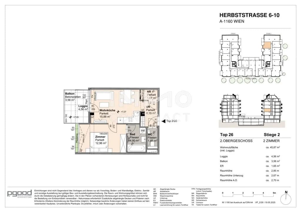2-Zimmer-Wohnung kaufen in Wien – 41,31 m², € 301.300 – Bild 11 von 11