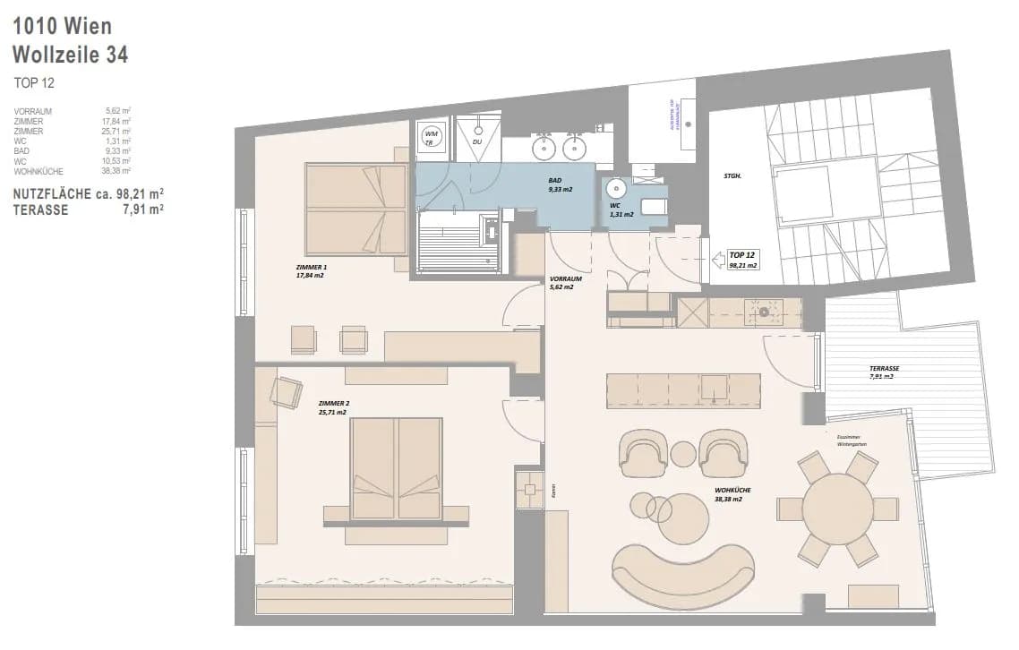 3-Zimmer-Wohnung kaufen in Wien – 98,21 m², € 1.890.000 – Bild 13 von 14