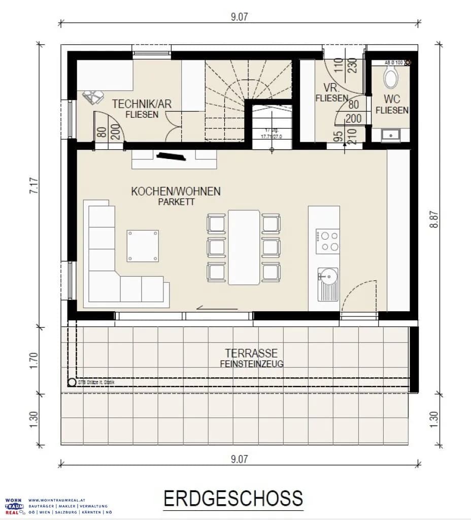 5-Zimmer-Haus kaufen in Perg – 113 m², € 468.750 – Bild 17 von 18