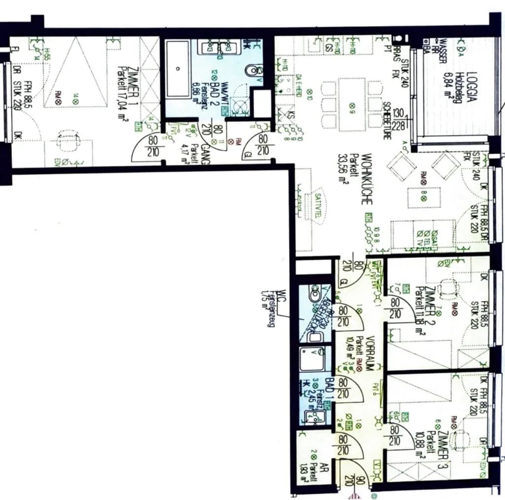 4-Zimmer-Wohnung mieten in Wien – 100,11 m², € 2.350 – Bild 2 von 25