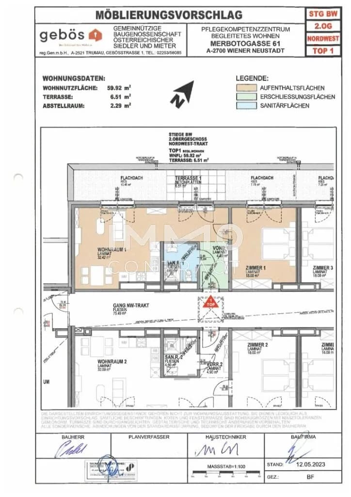 2-Zimmer-Wohnung mieten in Wiener Neustadt – 59,92 m², € 1.160 – Bild 14 von 20