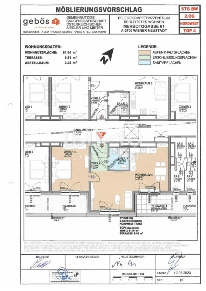 2-Zimmer-Wohnung mieten in Wiener Neustadt – 61,84 m², € 1.196 – Bild 15 von 21